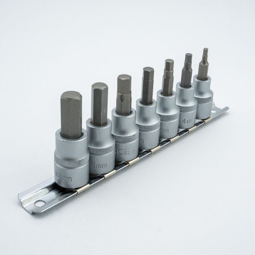 ชุดเดือย6PT 3/8"7ชิ้นNO.3-10มม L50มม FORCE รุ่น 3075 รูปที่ 2