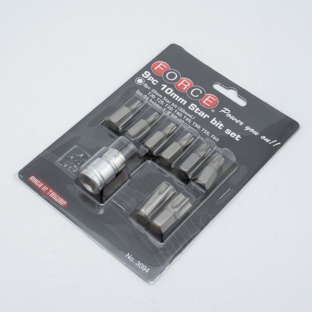 ชุดลูกบ็อกซ์หัวจีบ3/8" 10มม 9ชิ้น FORCE รุ่น 3094 รูปที่ 4