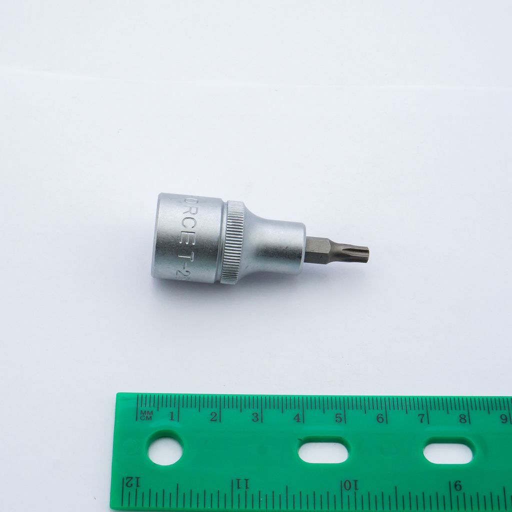 FORCE Tamper-Proof Torx Bit Socket 1/2" L55mm T25H, Model 34705525 photo 3