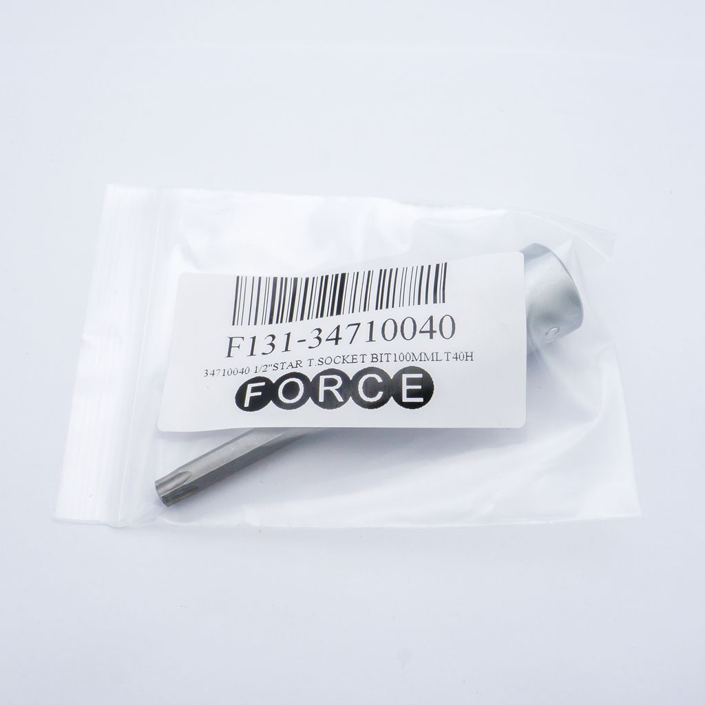 ลูกบ็อกเดือยจีบรู1/2"L100มม T40H FORCE รุ่น 34710040 รูปที่ 4