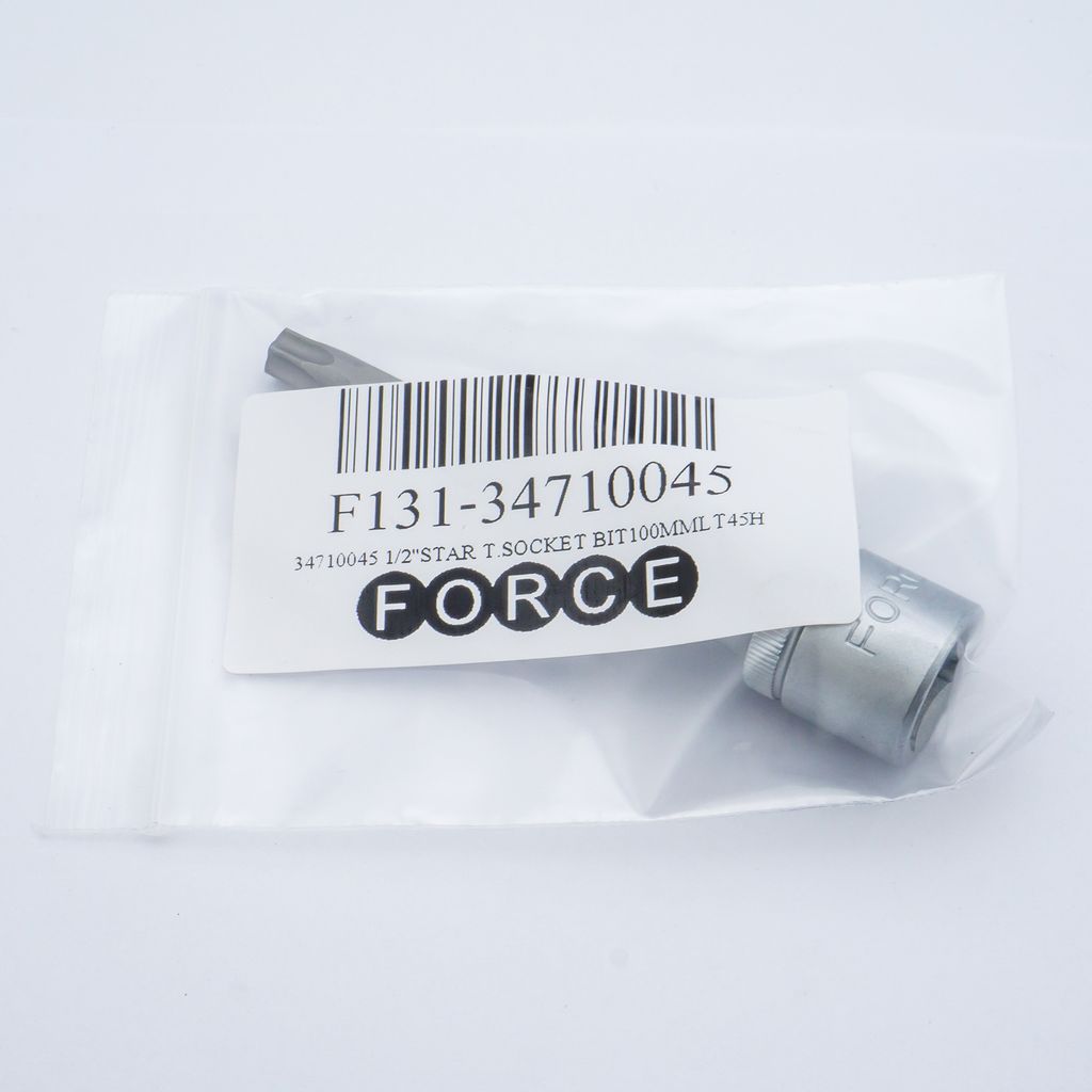 ลูกบ็อกเดือยจีบรู1/2"L100มม T45H FORCE รุ่น 34710045 รูปที่ 4