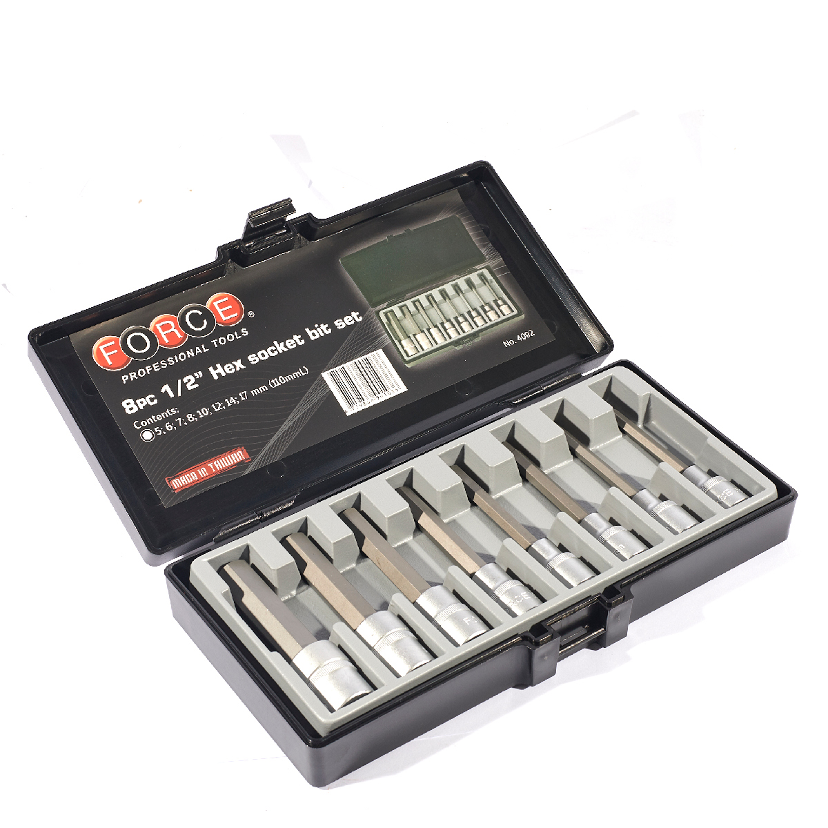ชุดบ็อกซ์เดือย8ชิ้น1/2" 6PT. 110MML FORCE รุ่น 4092 ราคา ฿1,020