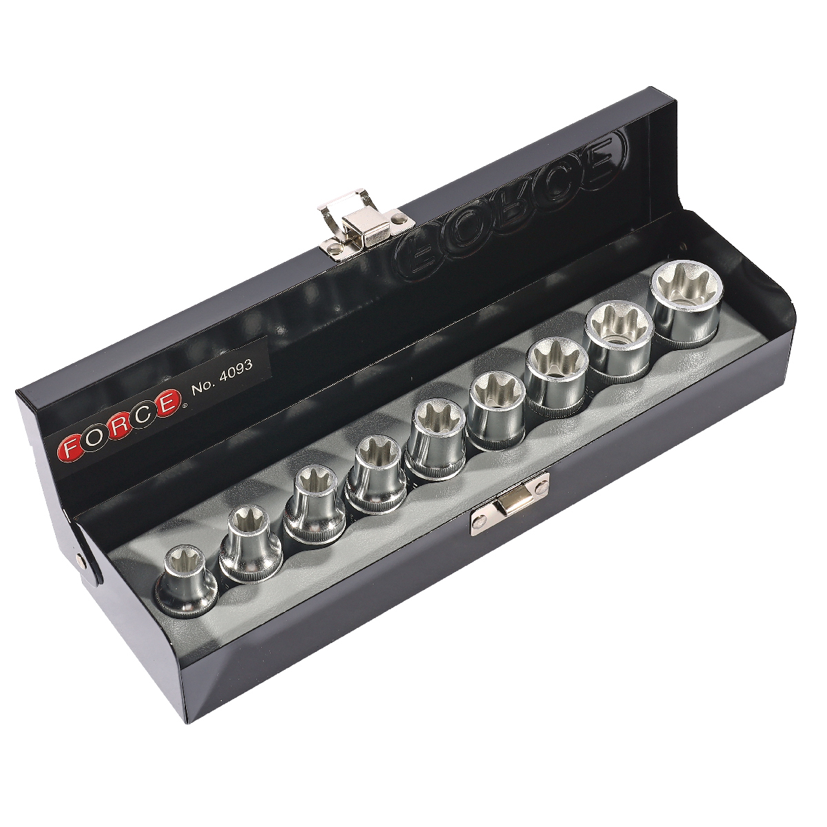 ชุดบ๊อกซ์หัวจีบ 1/2" 9 ชิ้น FORCE รุ่น 4093 ราคา ฿744