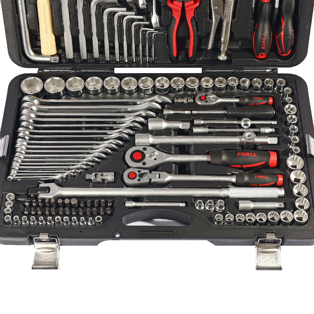 ชุดลูกบ็อกซ์+TOOL 1/4",3/8",1/2" 142ชิ้น FORCE รุ่น 41421 รูปที่ 2