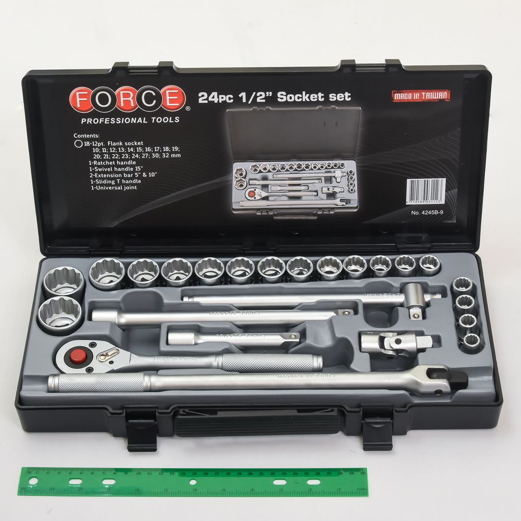 ชุดลูกบ๊อกซ์ 12 PT.1/2" 24ชิ้น FORCE รุ่น 4245B-9 รูปที่ 2