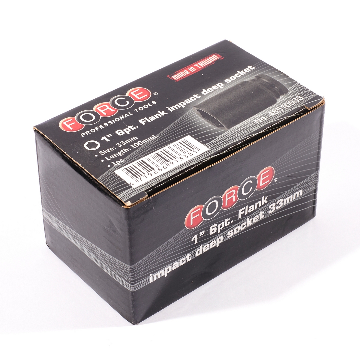 ลูกบ๊อกซ์ลมยาว6PT.100MM 1" NO.33 FORCE รุ่น 48510033 รูปที่ 4