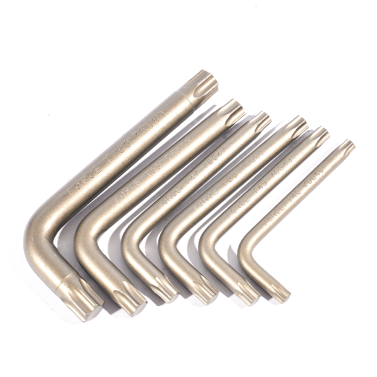ชุดประแจหัวจีบ 6 ชิ้น ขนาด T40-T60 FORCE รุ่น 5063 ราคา ฿460