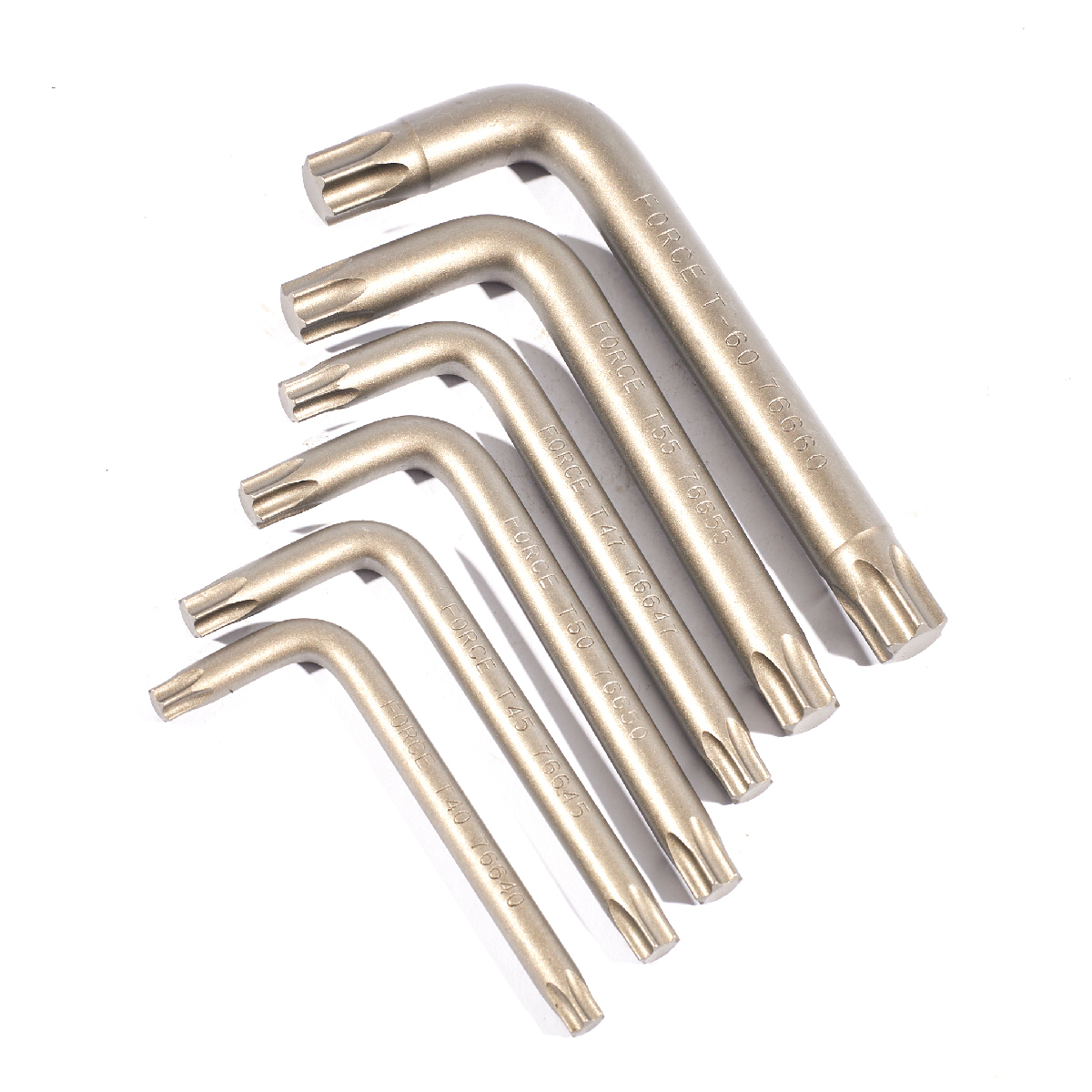 ชุดประแจหัวจีบ 6 ชิ้น ขนาด T40-T60 FORCE รุ่น 5063 รูปที่ 2