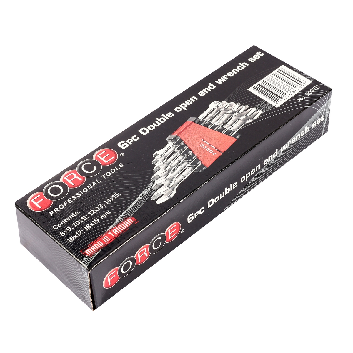 ชุดประแจปากตาย 6 ชิ้น 8X9-18X19 มม. FORCE รุ่น 5067D รูปที่ 5