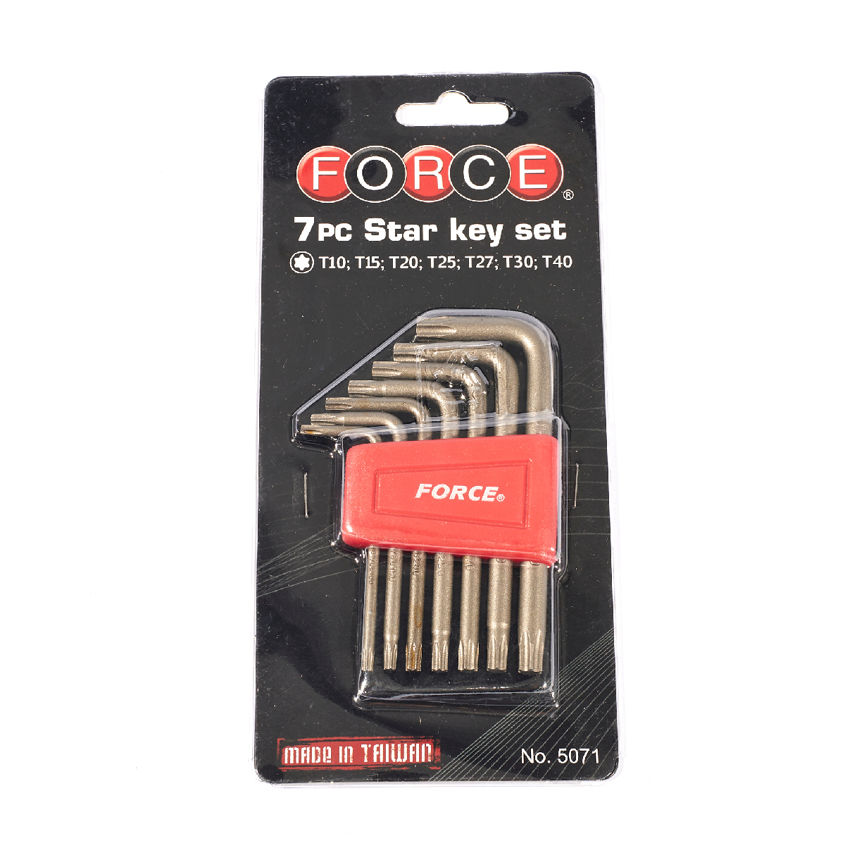 ชุดประแจแอลหัวจีบ 7 ชิ้น T10-T40 FORCE รุ่น 5071 รูปที่ 5