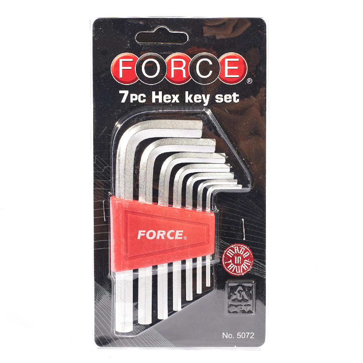 ชุดประแจหกเหลี่ยม 7 ชิ้น (2.5-10 มม.) FORCE รุ่น 5072 รูปที่ 5