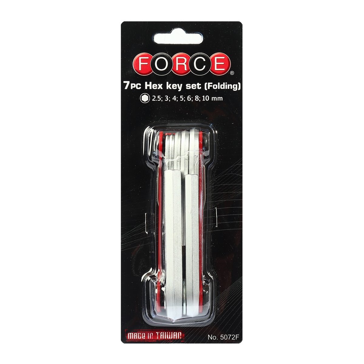 ชุดประแจแอลหกเหลี่ยมพับได้ 7 ชิ้น FORCE รุ่น 5072F รูปที่ 4