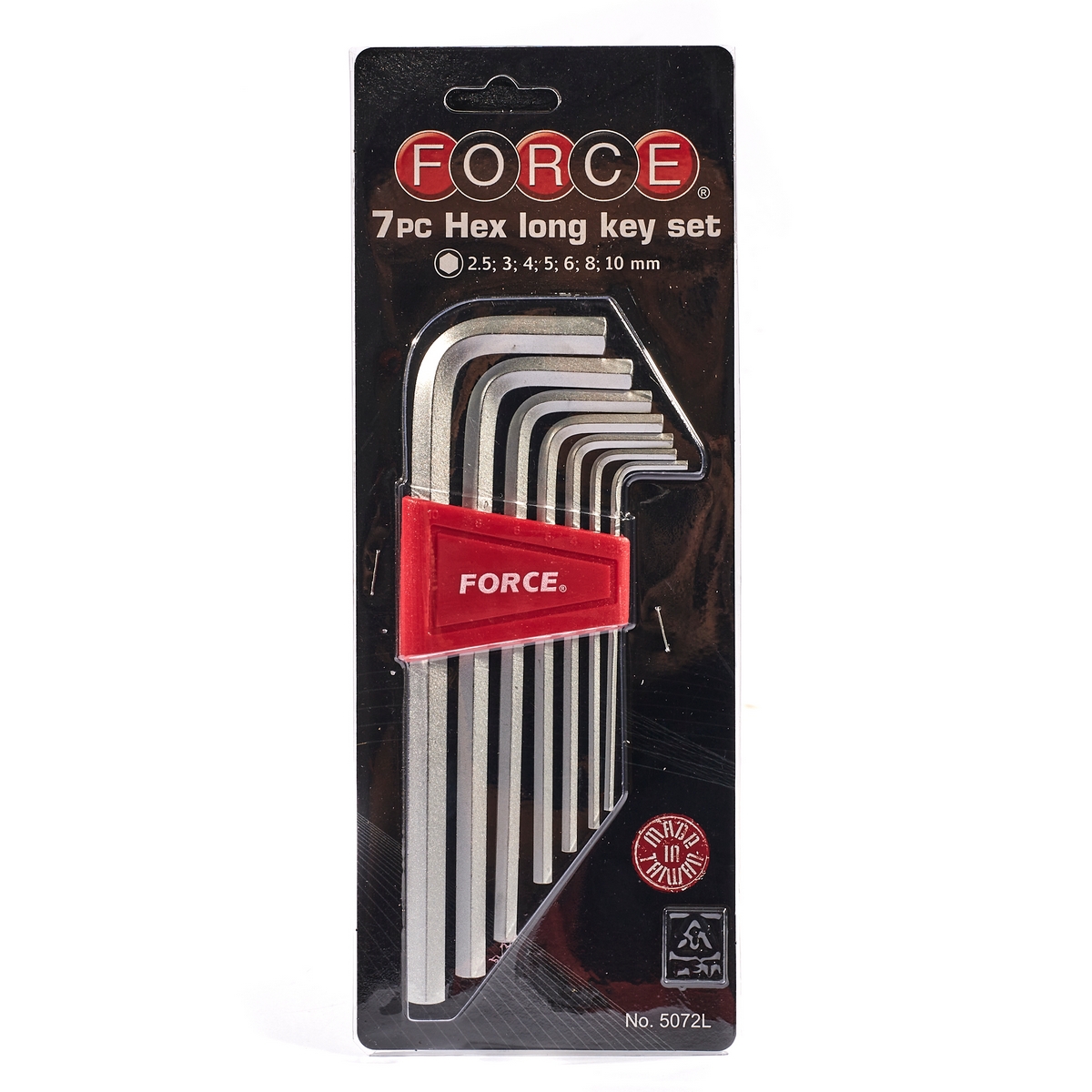ชุดประแจหกเหลี่ยม 7 ชิ้น แบบยาว FORCE รุ่น 5072L รูปที่ 5