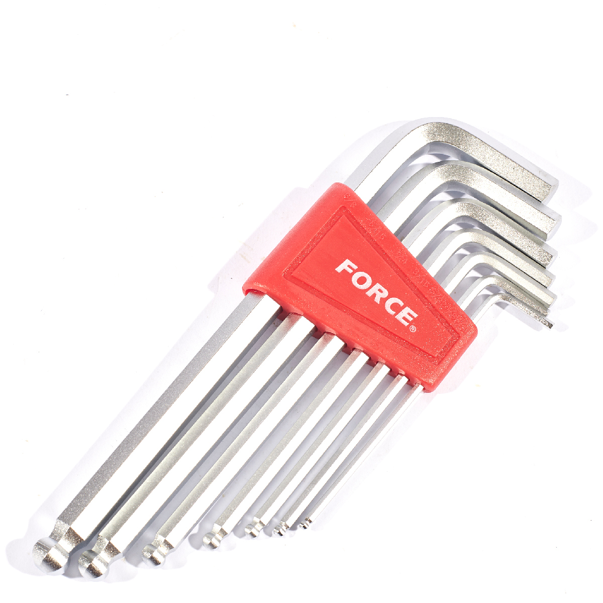 ชุดประแจ L HEX+BALL 7 ชิ้น (นิ้ว) FORCE รุ่น 5072LBS ราคา ฿440