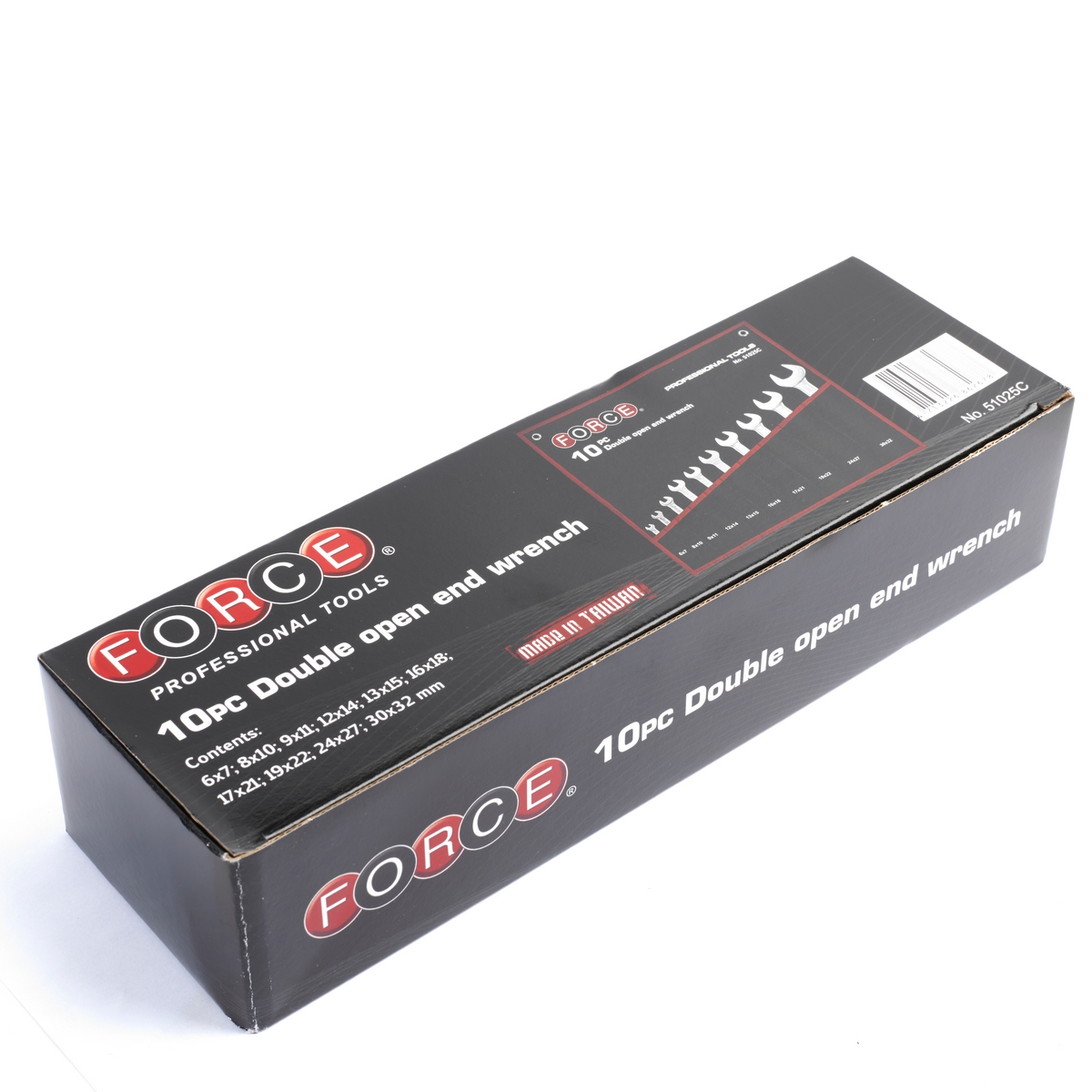 ชุดประแจปากตาย 2 ข้าง 10 ชิ้น ซองผ้า FORCE รุ่น 51025C รูปที่ 5