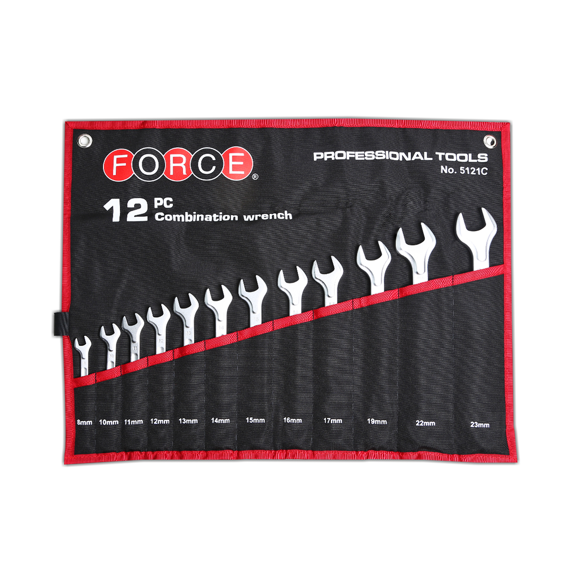 ชุดประแจแหวนข้างปากตาย 12 ชิ้น 8-23 มม. FORCE รุ่น 5121C ราคา ฿2,460
