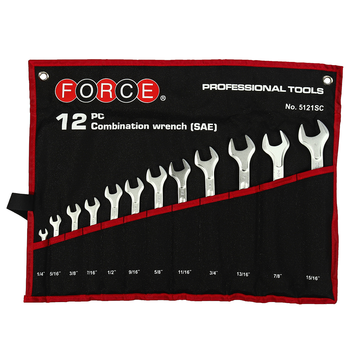 ชุดประแจแหวนข้างฯ 12 ชิ้น (นิ้ว) C FORCE รุ่น 5121S ราคา ฿2,540