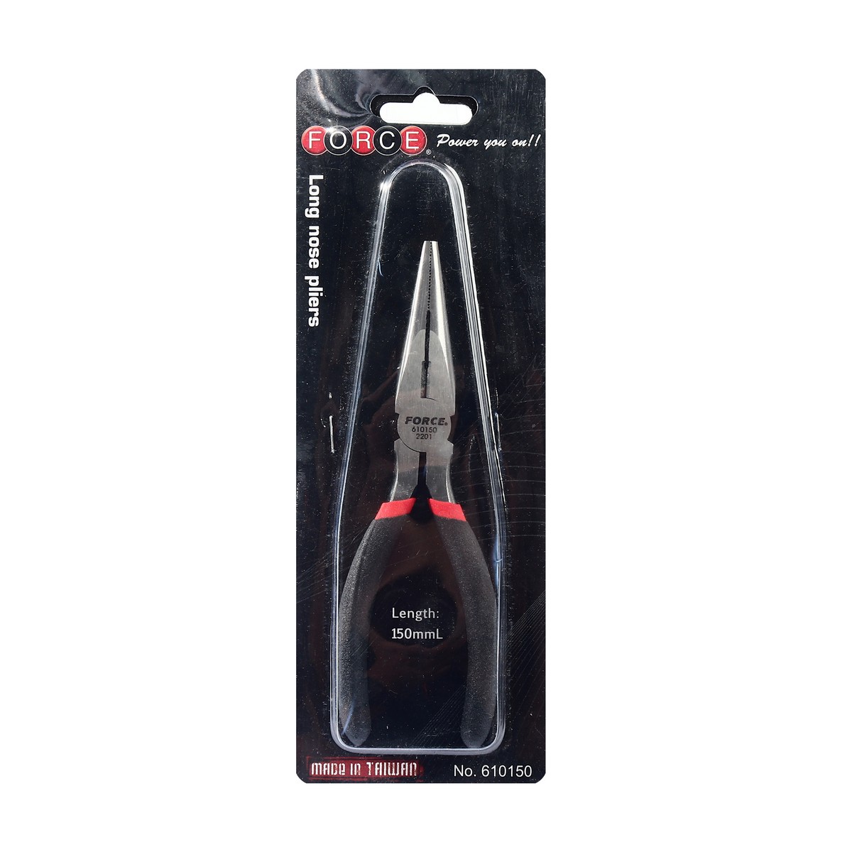 คีมปากแหลม ด้ามหุ้มยาง 6" FORCE รุ่น 610150 รูปที่ 4