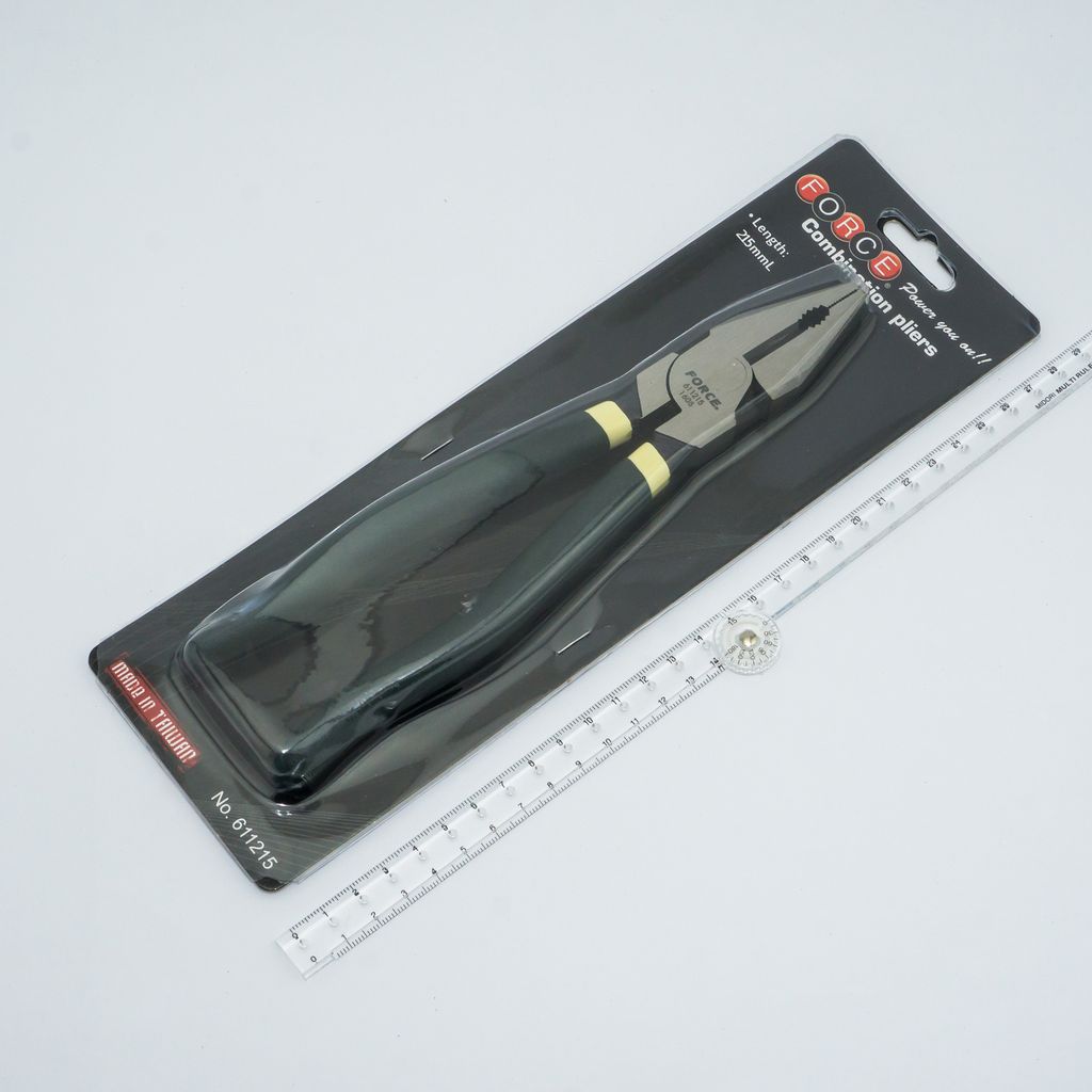 คีมปากตรง ด้ามหุ้มยาง 8.5" FORCE รุ่น 611215 รูปที่ 5