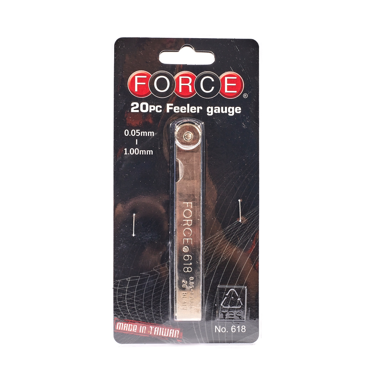 ฟิลเลอร์เกจ 20 ใบ หนา 0.05-1.0มม. FORCE รุ่น 618 รูปที่ 4