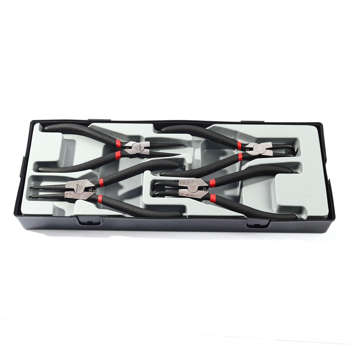 ชุดคีมหนีบ/ถ่างแหวน 4 ชิ้น ยาว7" FORCE รุ่น T5043A รูปที่ 2