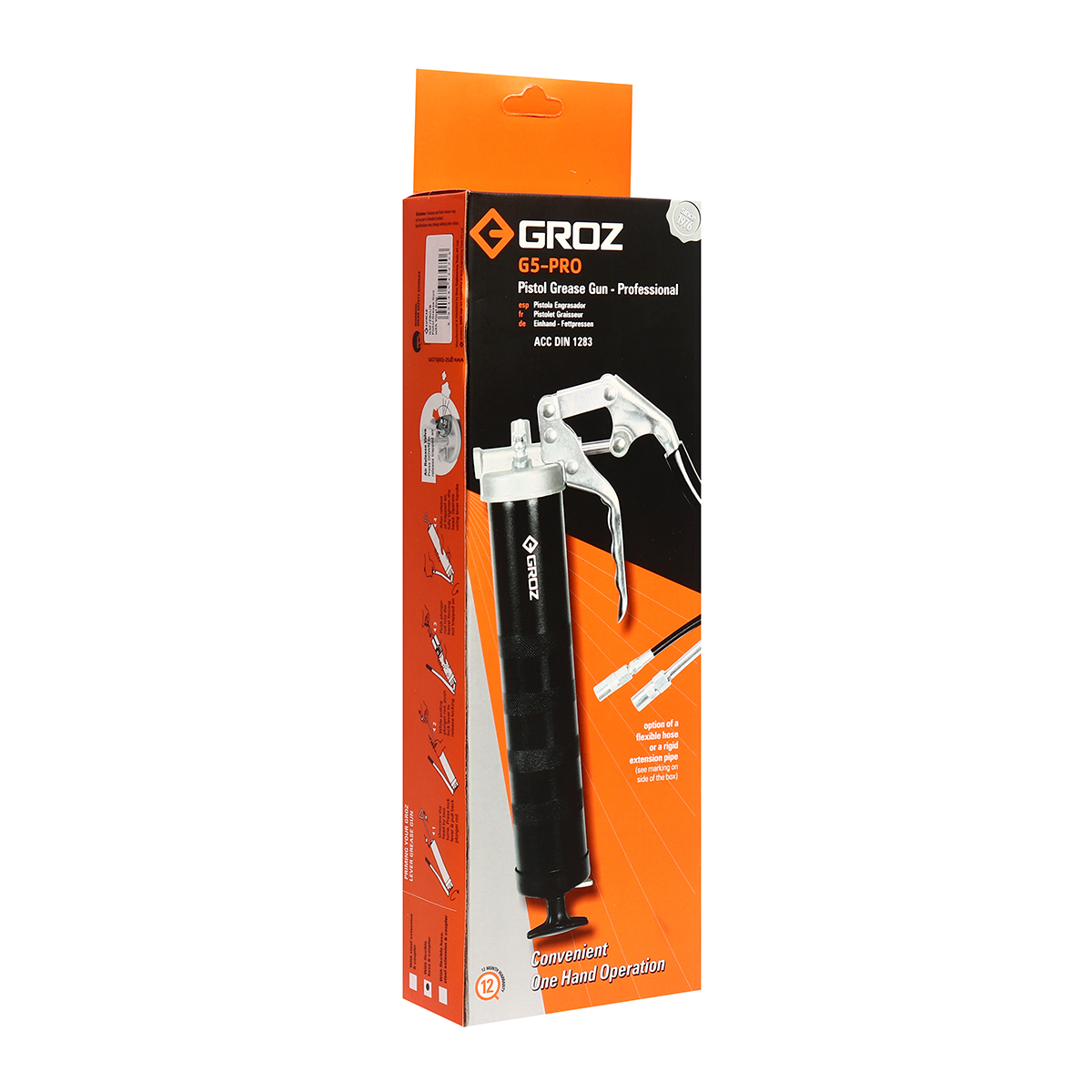 กระบอกอัดจาระบี ท่ออ่อน GROZ รุ่น G5F/PRO/B รูปที่ 5