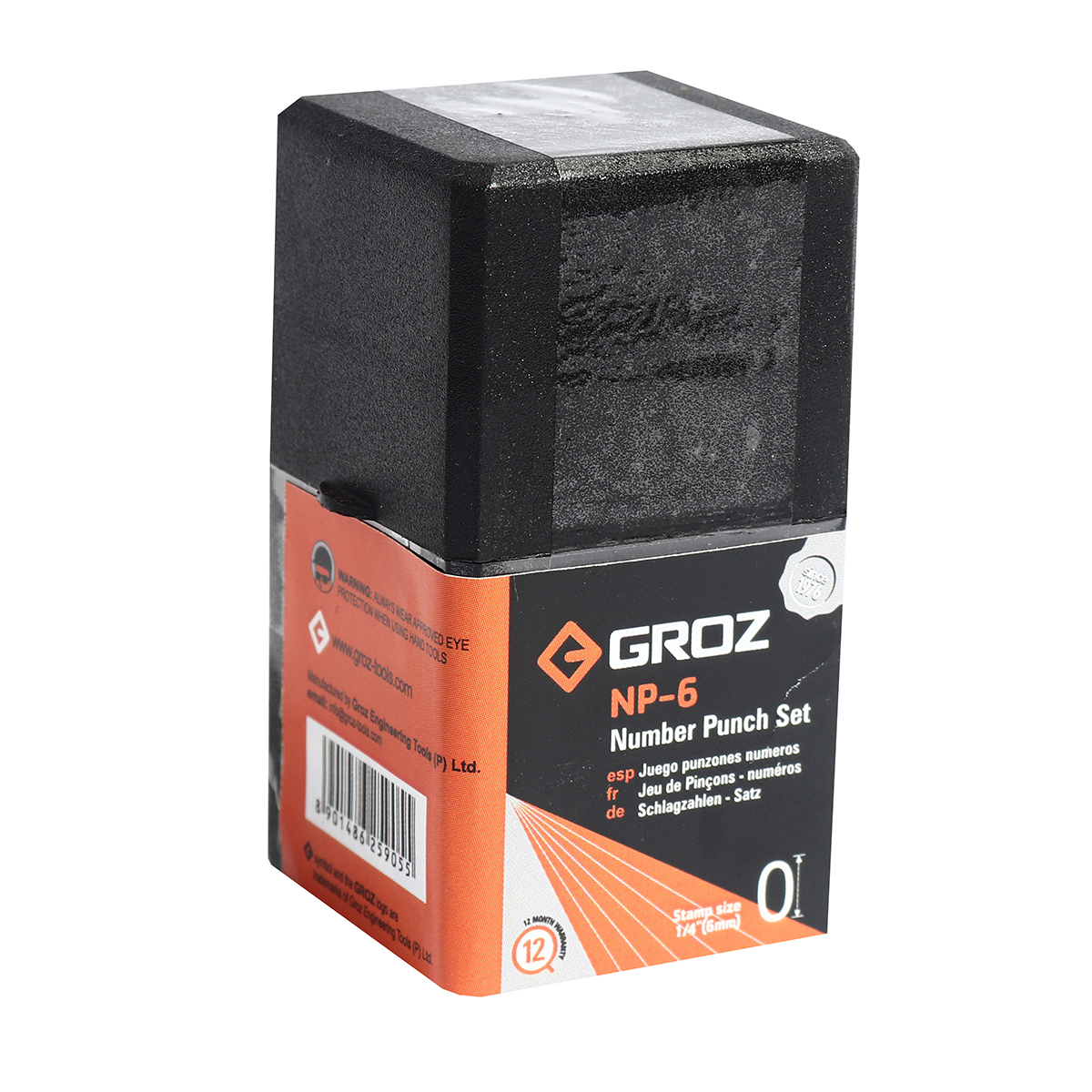 เหล็กตอกตัวเลข 6 MM GROZ รุ่น NP/6 รูปที่ 2
