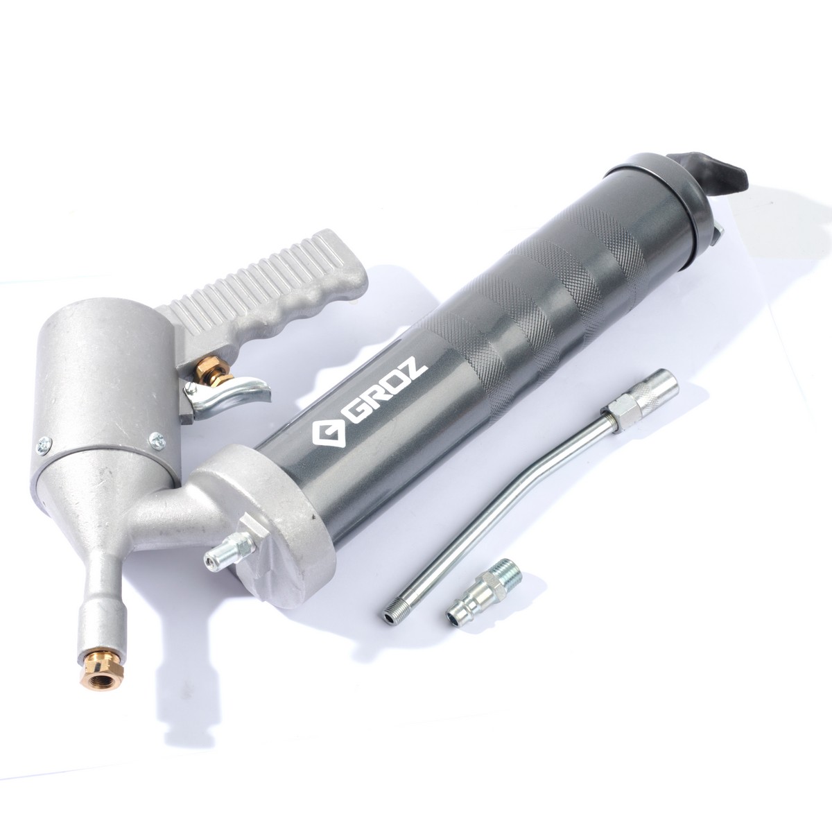 กระบอกอัดจาระบีใช้ลม+ท่อแข็ง500CC GROZ รุ่น PGG/1R/B ราคา ฿1,578