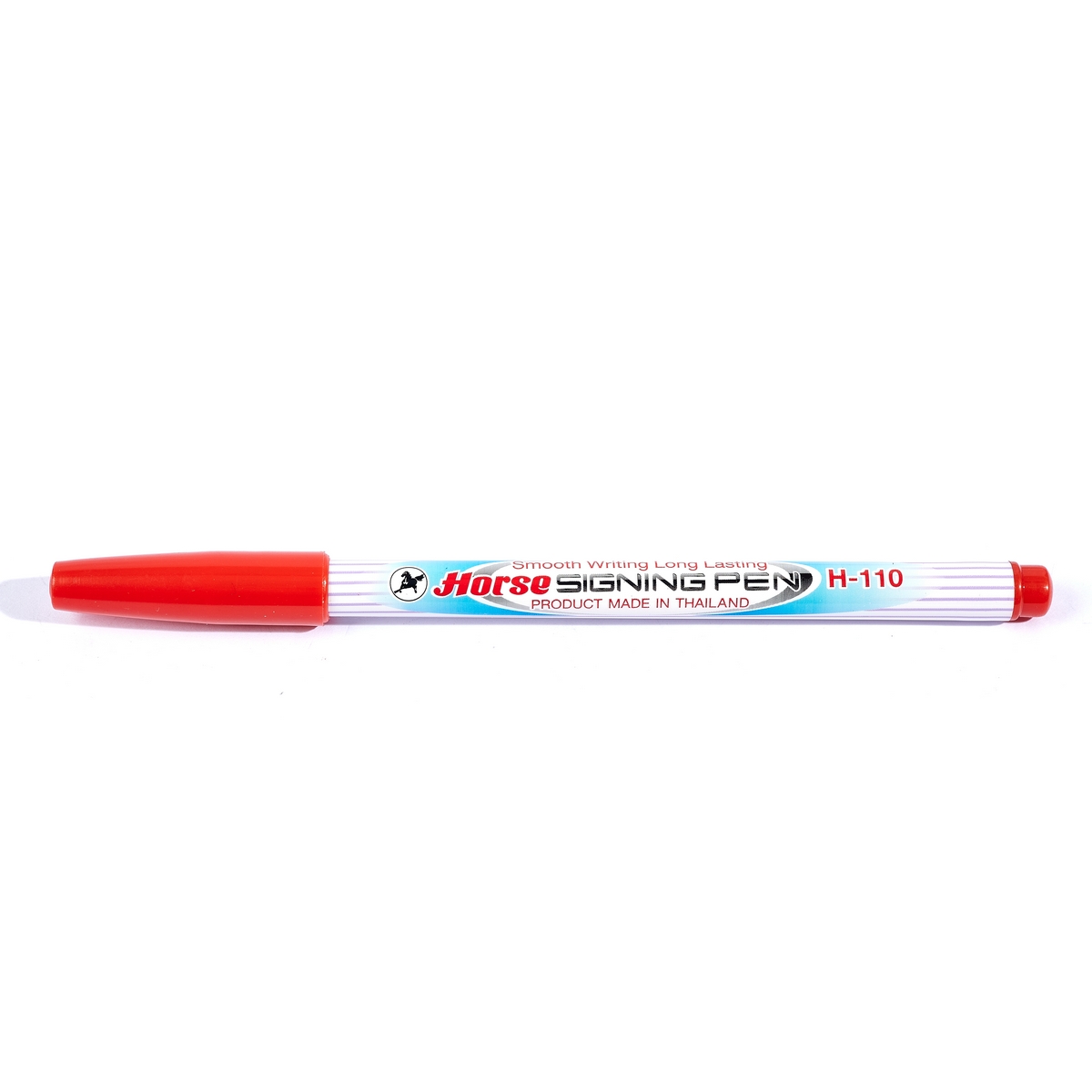 ปากกาเมจิก H-110 หัวแหลม ตราม้า - สีแดง HORSE รูปที่ 2