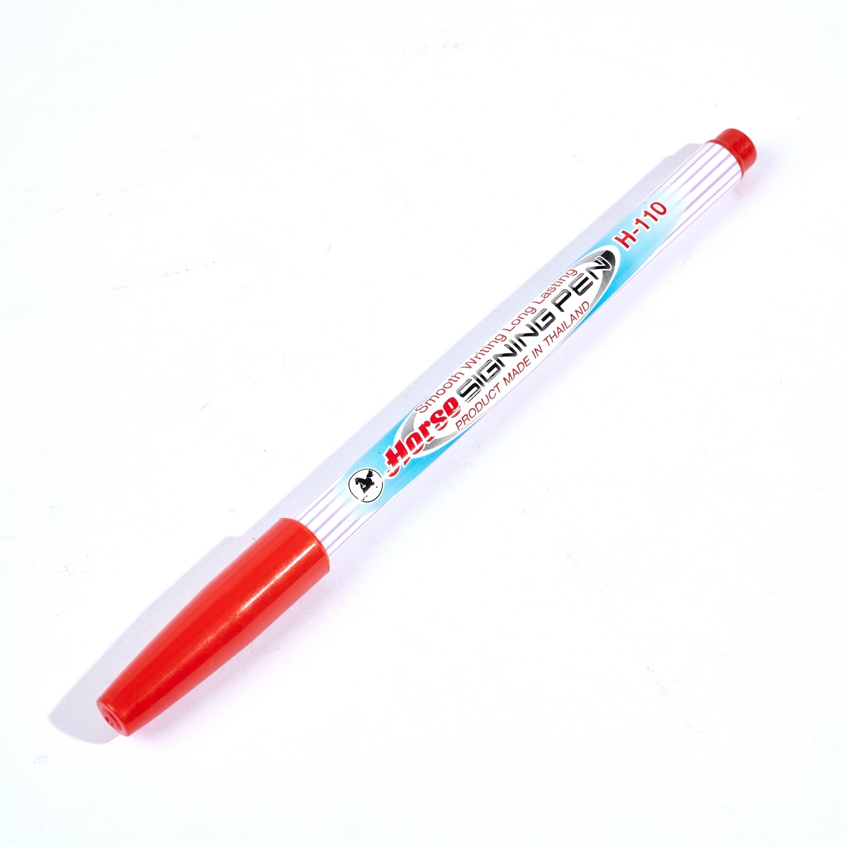 ปากกาเมจิก H-110 หัวแหลม ตราม้า - สีแดง HORSE ราคา ฿64.8