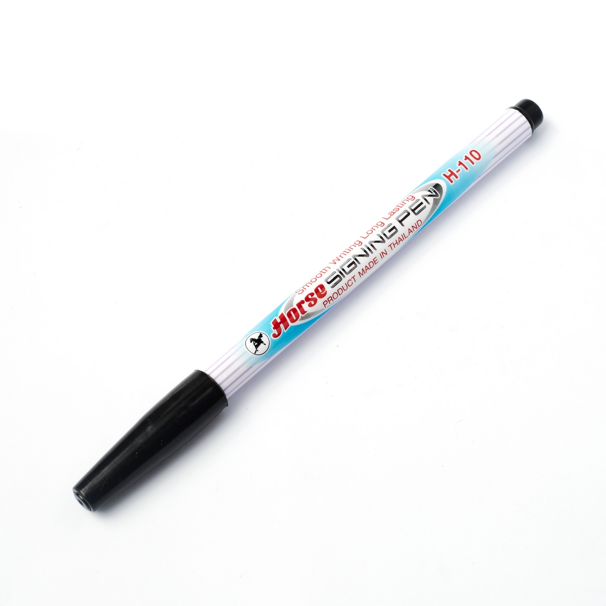 ปากกาเมจิก H-110 หัวแหลม ตราม้า - สีดำ HORSE ราคา ฿64.8