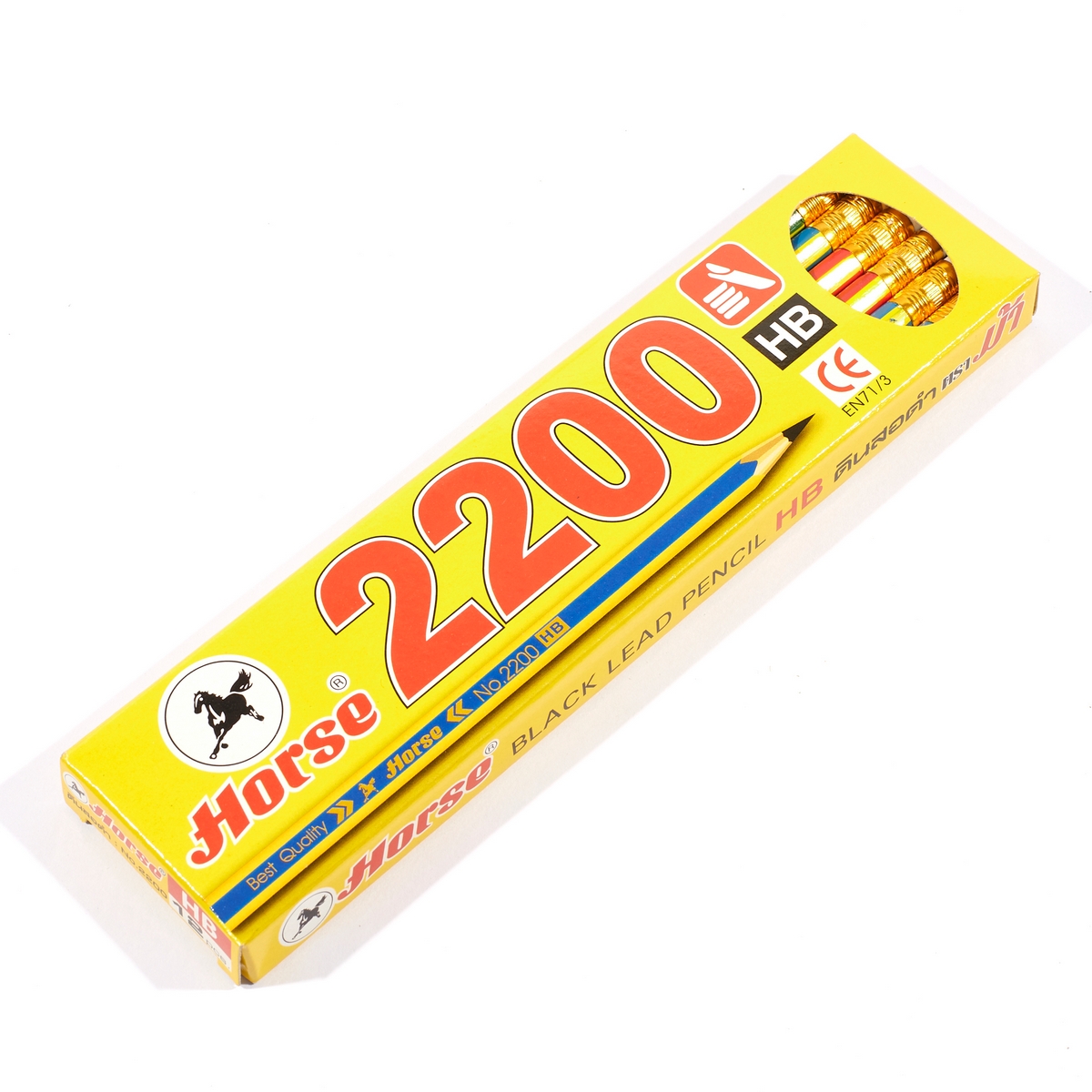 ดินสอดำ 2200 HB (12 แท่ง/1 กล่อง) HORSE ราคา ฿30