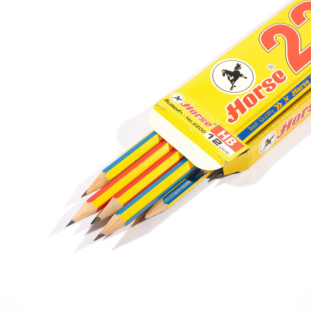 ดินสอดำ 2200 HB (12 แท่ง/1 กล่อง) HORSE รูปที่ 2