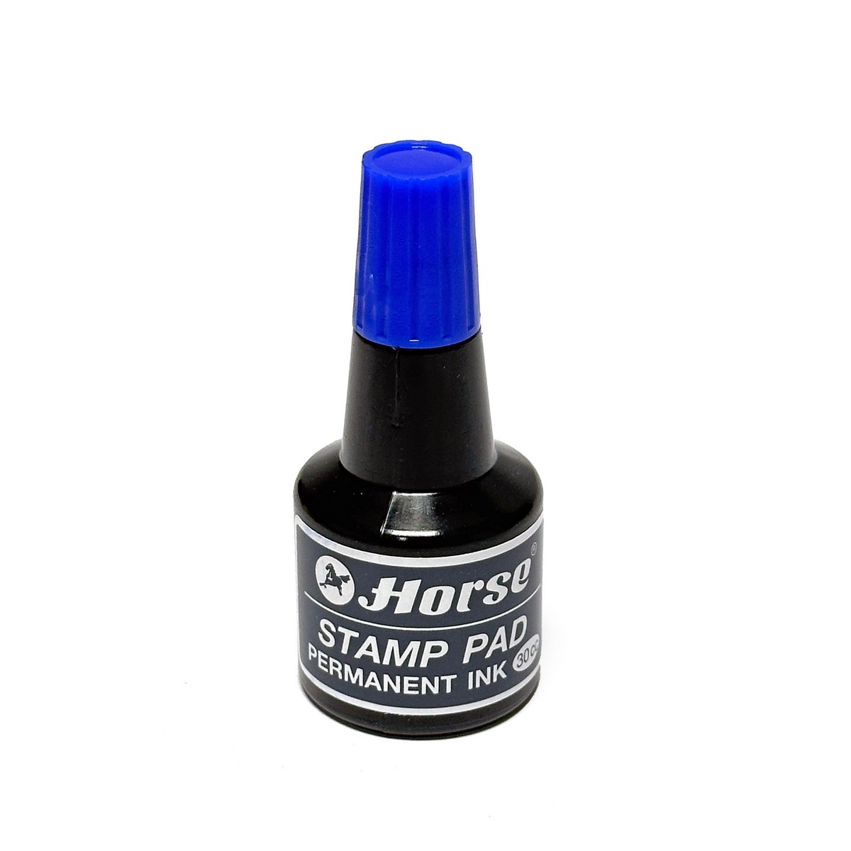 หมึกเติมแท่นประทับ(กันน้ำ)30 CC น้ำเงิน HORSE ราคา ฿214.8