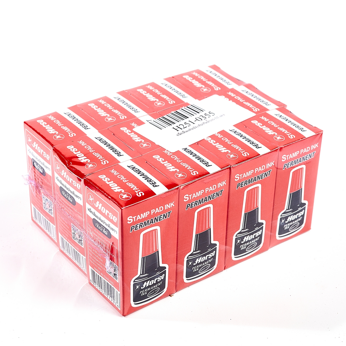หมึกเติมแท่นประทับ(กันน้ำ)30 CC แดง HORSE ราคา ฿214.8