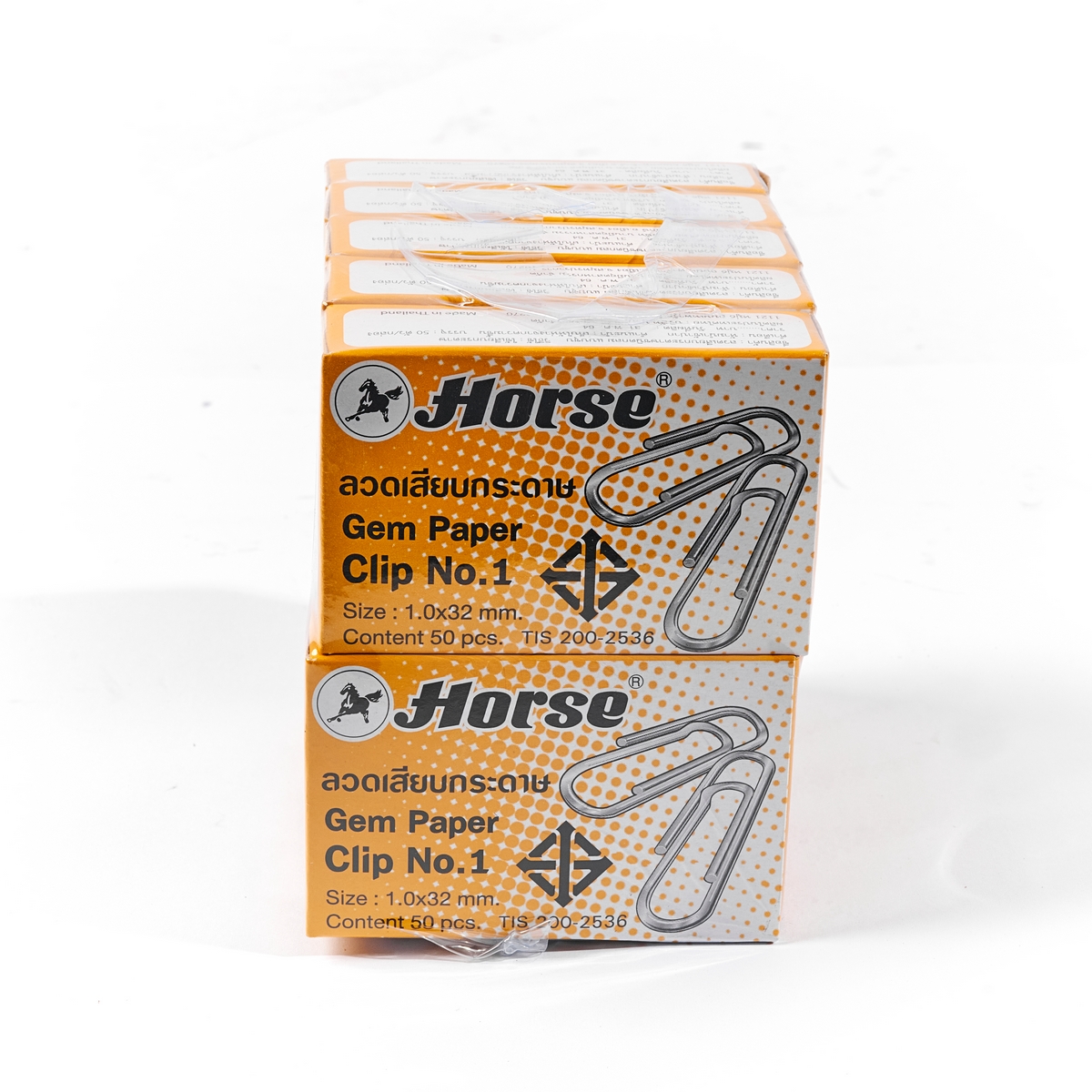 ลวดเสียบกระดาษ ชนิดกลม ตราม้า HORSE รุ่น NO.1 รูปที่ 2
