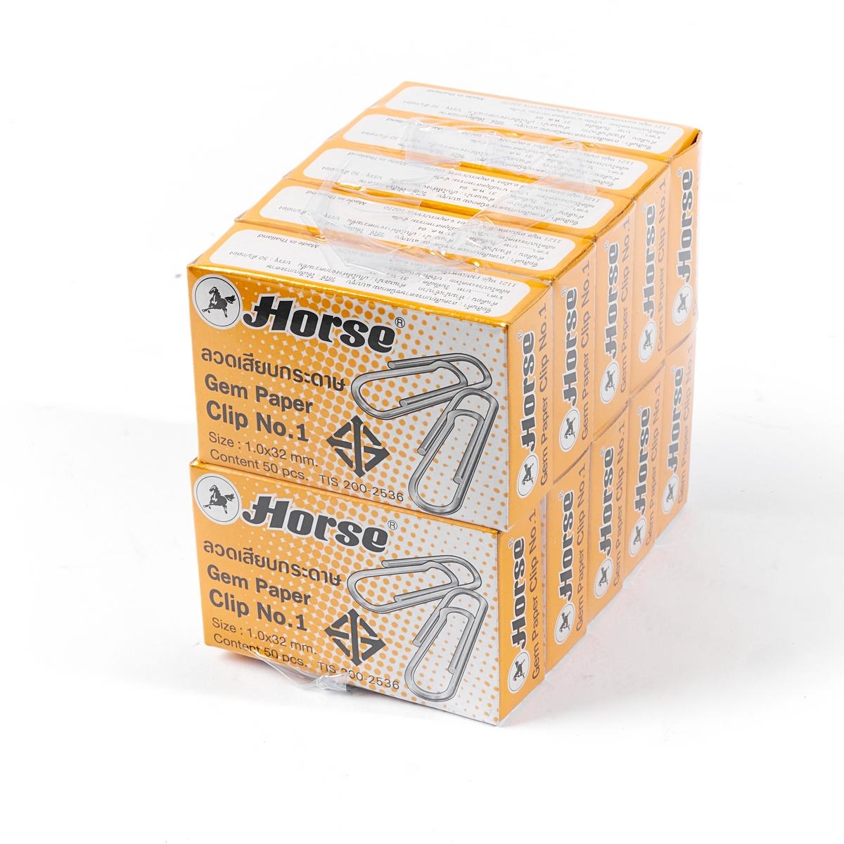 ลวดเสียบกระดาษ ชนิดกลม ตราม้า HORSE รุ่น NO.1 ราคา ฿81.6