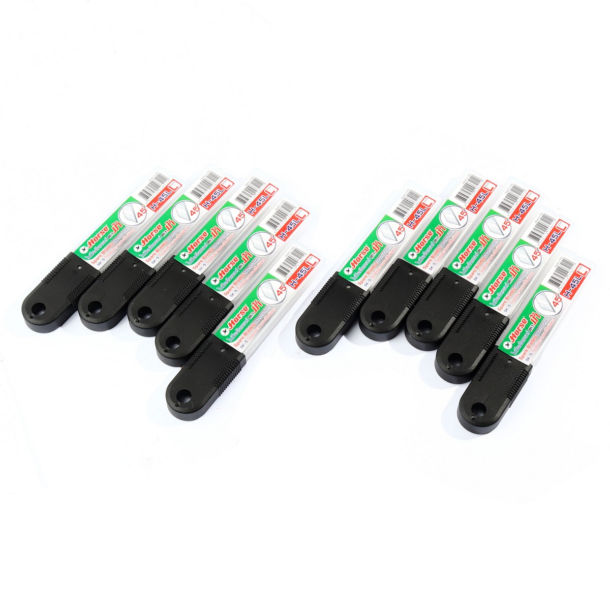 ใบมีดคัตเตอร์เบอร์ L 45 องศา 18 มม HORSE รุ่น H-45L ราคา ฿270
