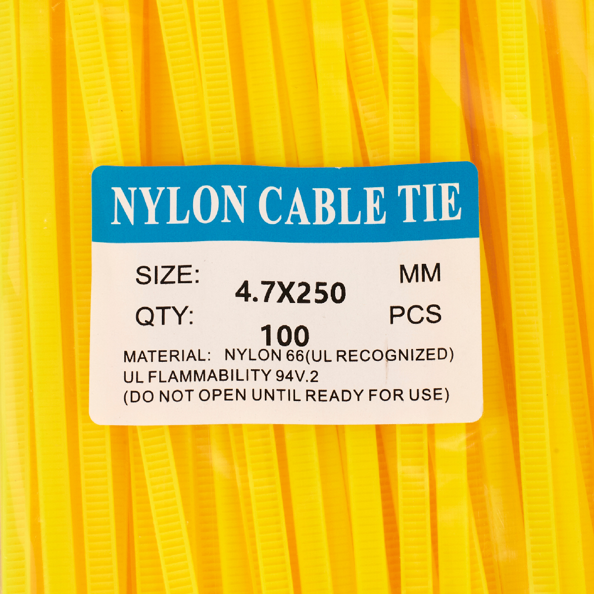 เคเบิ้ลไทร์10"เหลือง(4.7X250)100P แฮนด์ซั่ม รุ่น NCY4725 รูปที่ 2