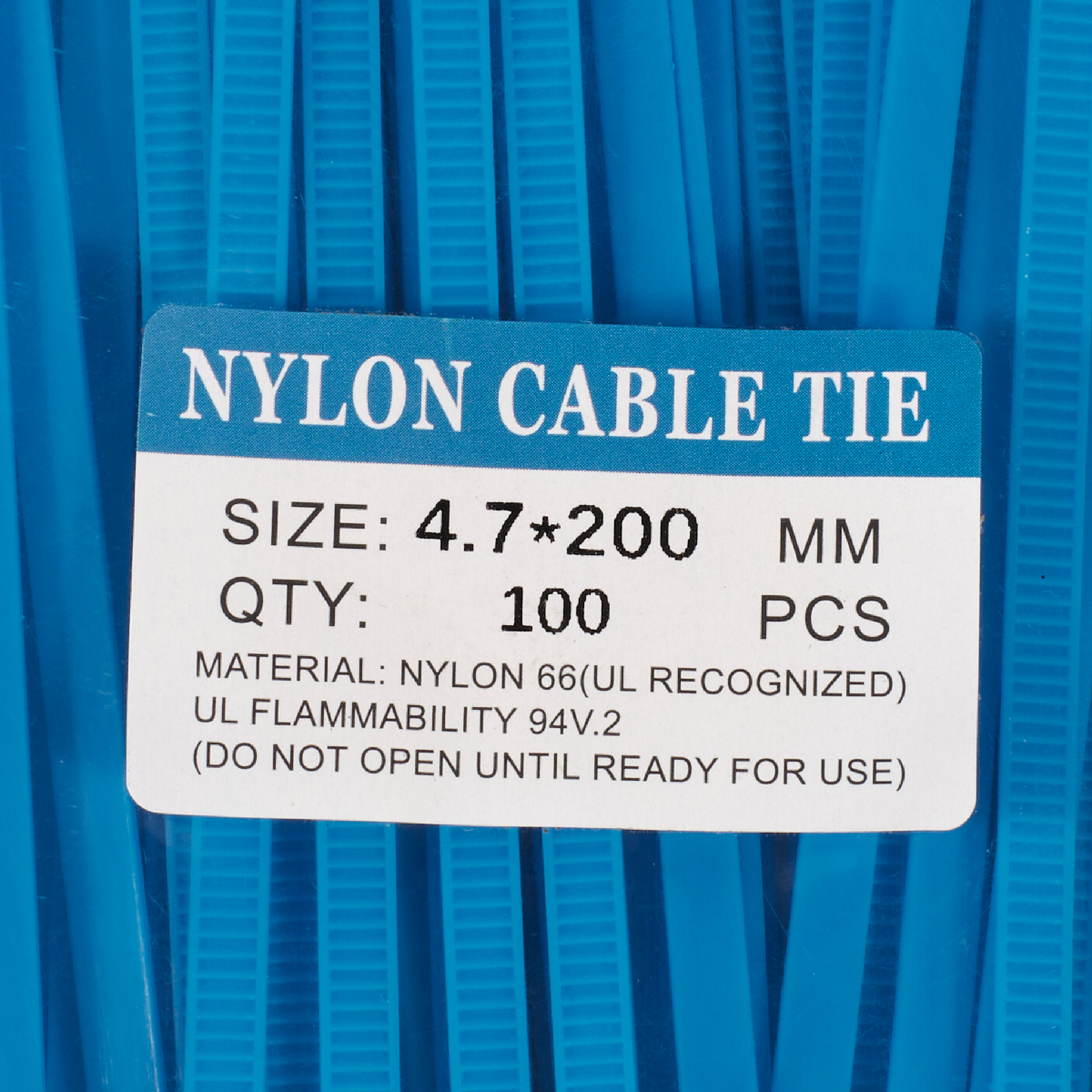 เคเบิ้ลไทร์8"ฟ้า(4.7X200)100PCS แฮนด์ซั่ม รุ่น NCL4720 รูปที่ 2