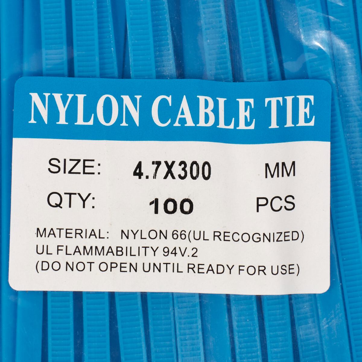เคเบิ้ลไทร์12"ฟ้า(4.7X300)100PCS แฮนด์ซั่ม รุ่น NCL4730 รูปที่ 2