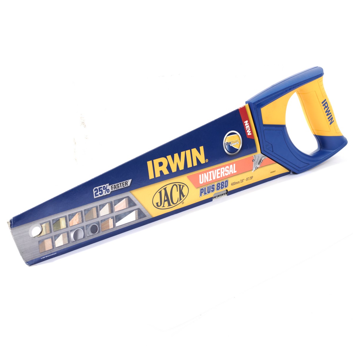 IRWIN PLUS Hand Saw with Rubber Grip Handle Length 16" 7T/8P, Model 10503622 photo 4