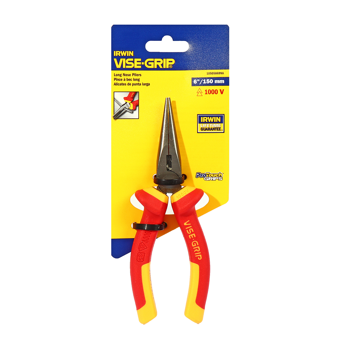 IRWIN VISE GRIP 绝缘尖嘴钳 6 英寸 型号 10505868 价格 ฿600