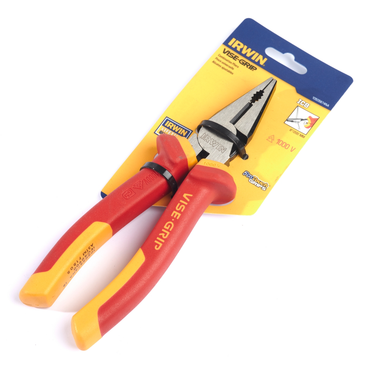 คีมปากตรง VISE GRIP หุ้มฉนวน 8 นิ้ว IRWIN รุ่น 10505874 ราคา ฿840