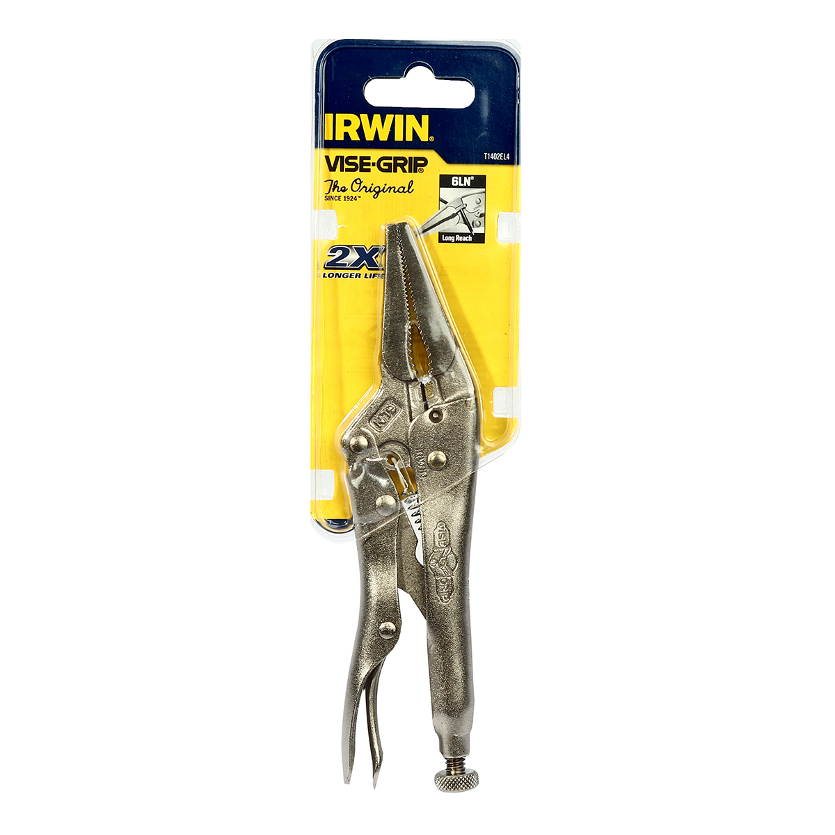 6LN คีมล็อคปากแหลม ขนาด 6 นิ้ว IRWIN รุ่น T1402EL4 ราคา ฿480