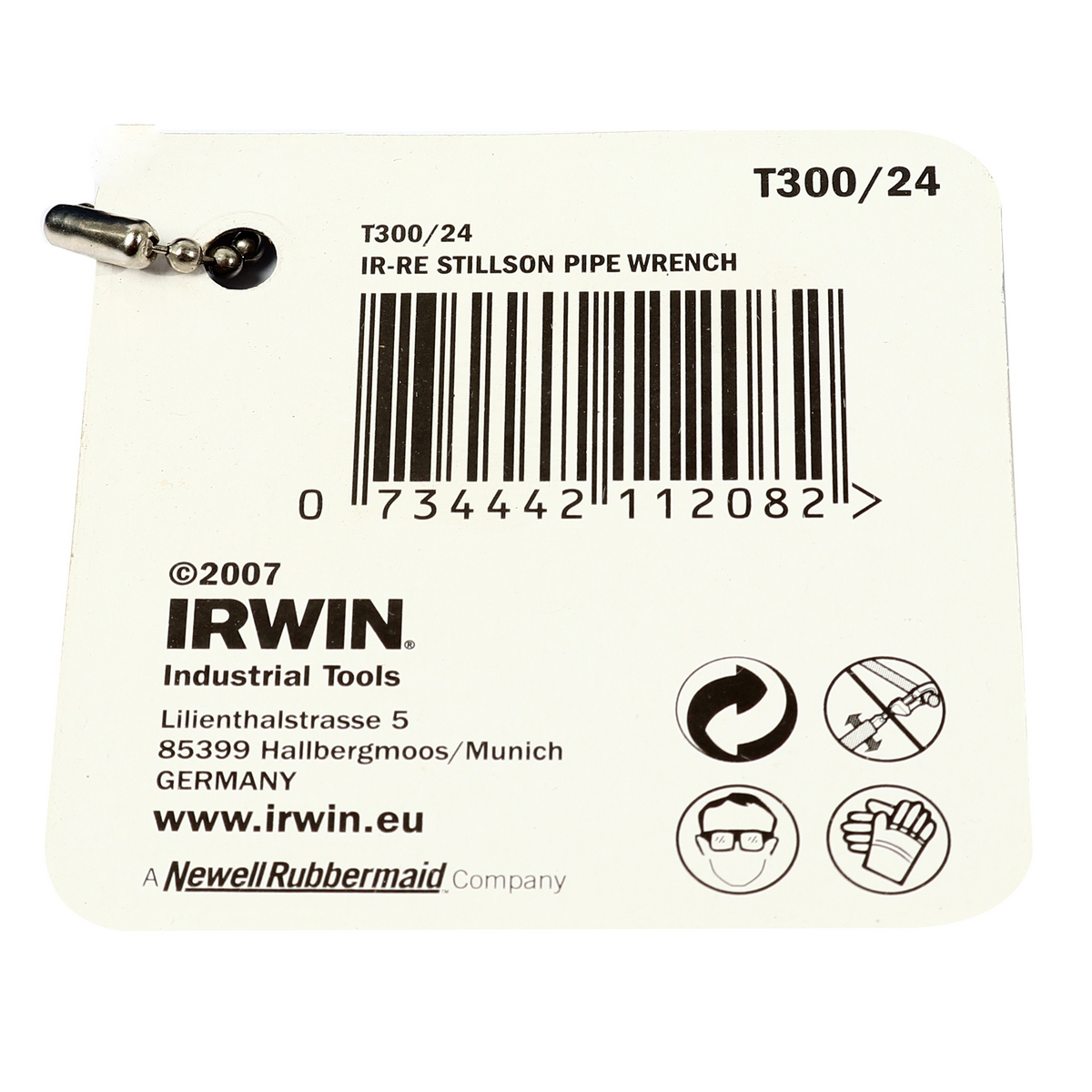 ประแจขันท่อ ยาว 24 นิ้วปากกว้าง 2.5 นิ้ว IRWIN รุ่น T300/24 รูปที่ 4