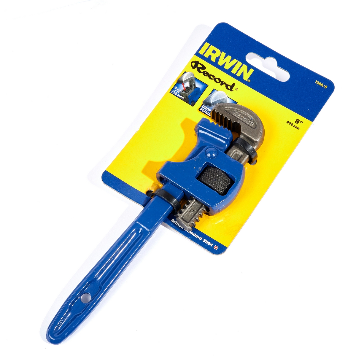 ประแจขันท่อ ยาว 8 นิ้ว ปากกว้าง 3/4 นิ้ว IRWIN รุ่น T300/8 ราคา ฿417.6
