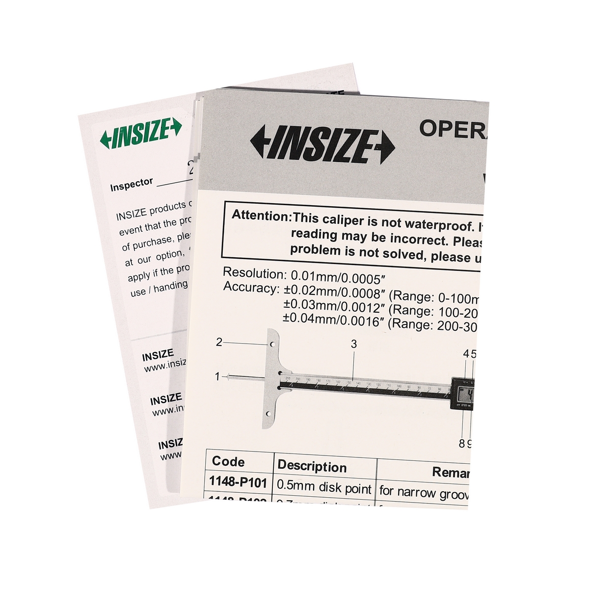 INSIZE Digital Depth Gauge 0-120MM/0-4.7" Model 1148-120 photo 5
