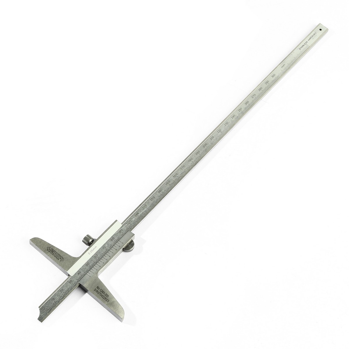 INSIZE 深度游标卡尺 0-300MM G0.05MM 型号 1240-300 价格 ฿1,410