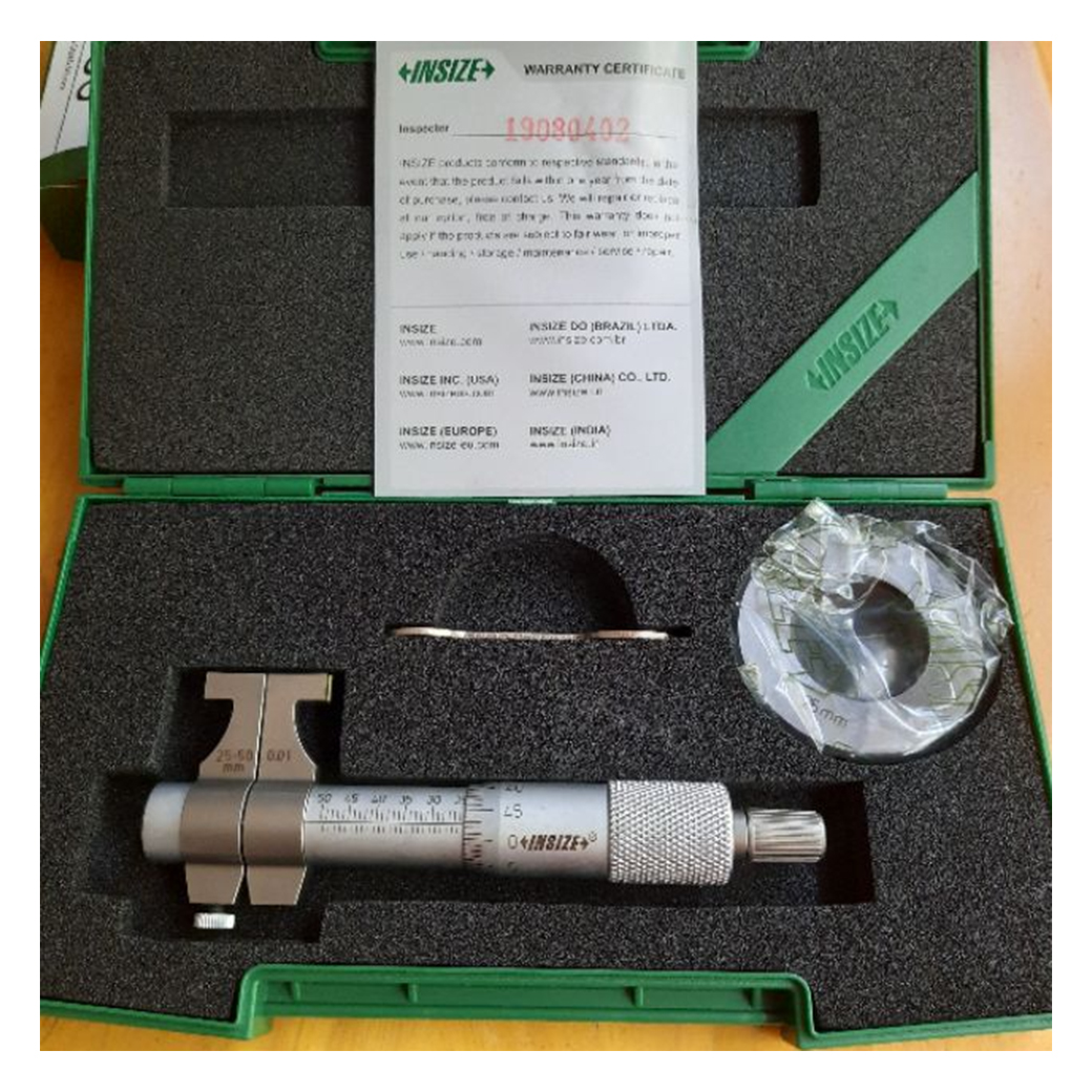 INSIZE 内径千分尺 25-50MM (G 0.01) 型号 3220-50 价格 ฿2,442